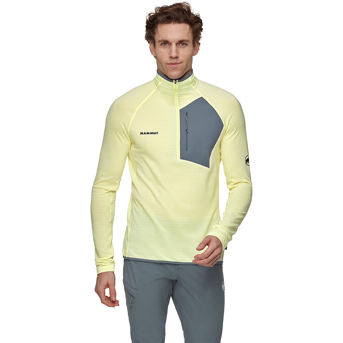 Image of Mammut Aenergy Light ML Half-Zip Pullover - Men's Sulai/Strata, XXL