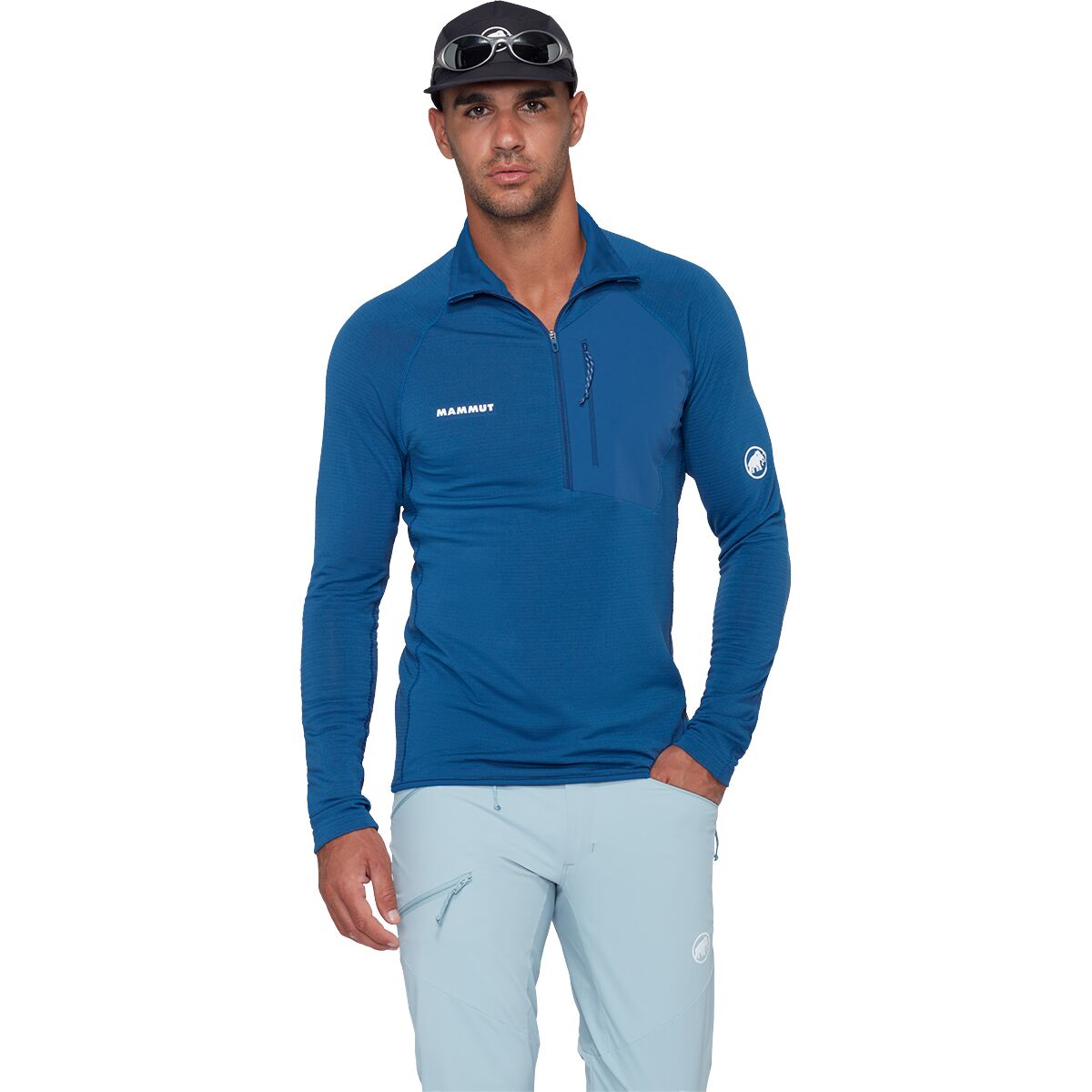Image of Mammut Aenergy Light ML Half-Zip Pullover - Men's Tschiel, M