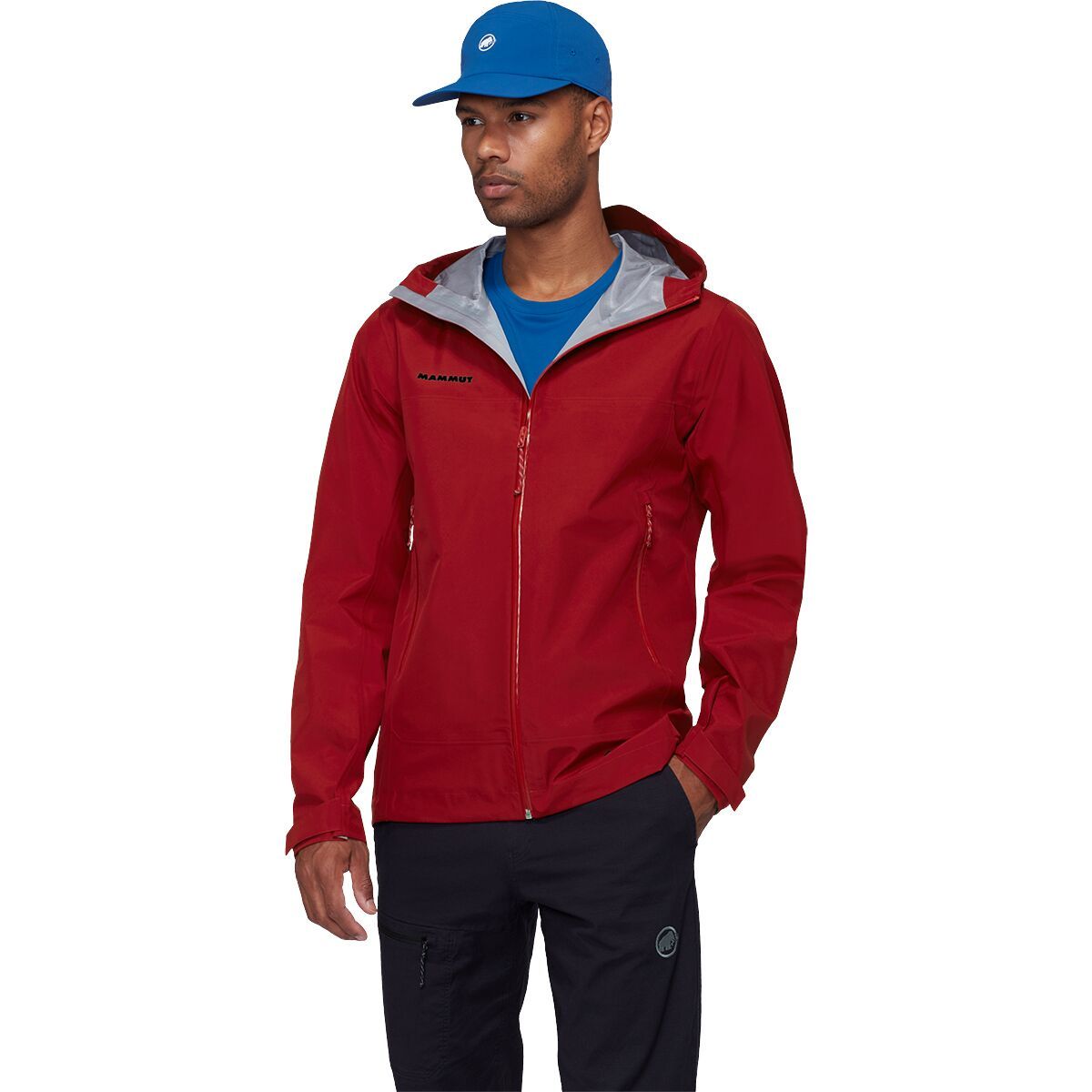 Image of Mammut Crater Light HS Hooded Jacket - Men's Dark Mammut Red, M