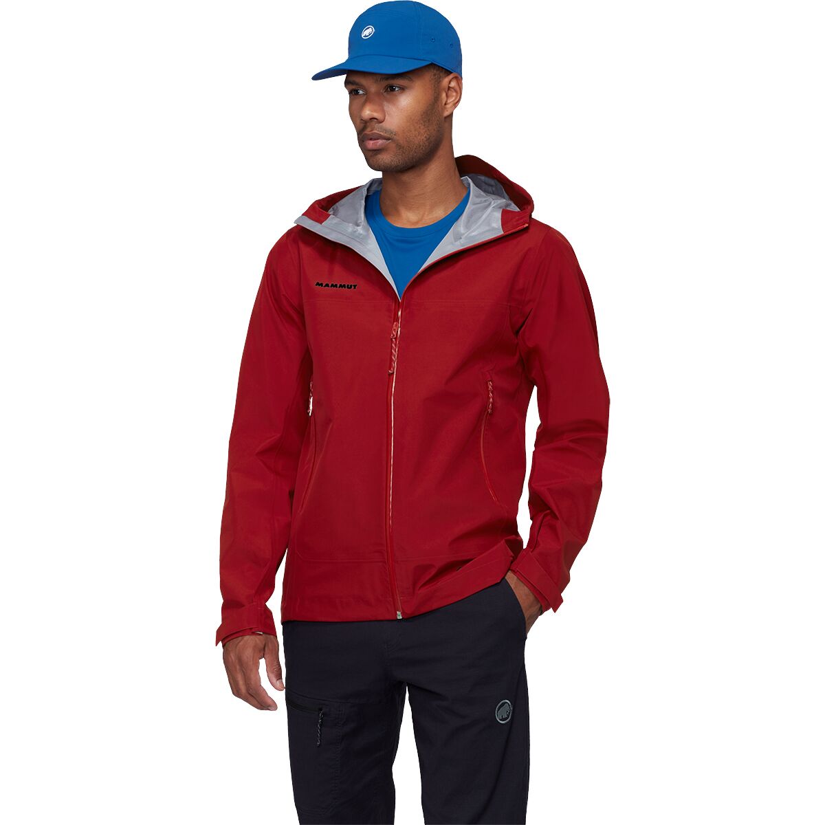 Image of Mammut Crater Light HS Hooded Jacket - Men's Dark Mammut Red, L