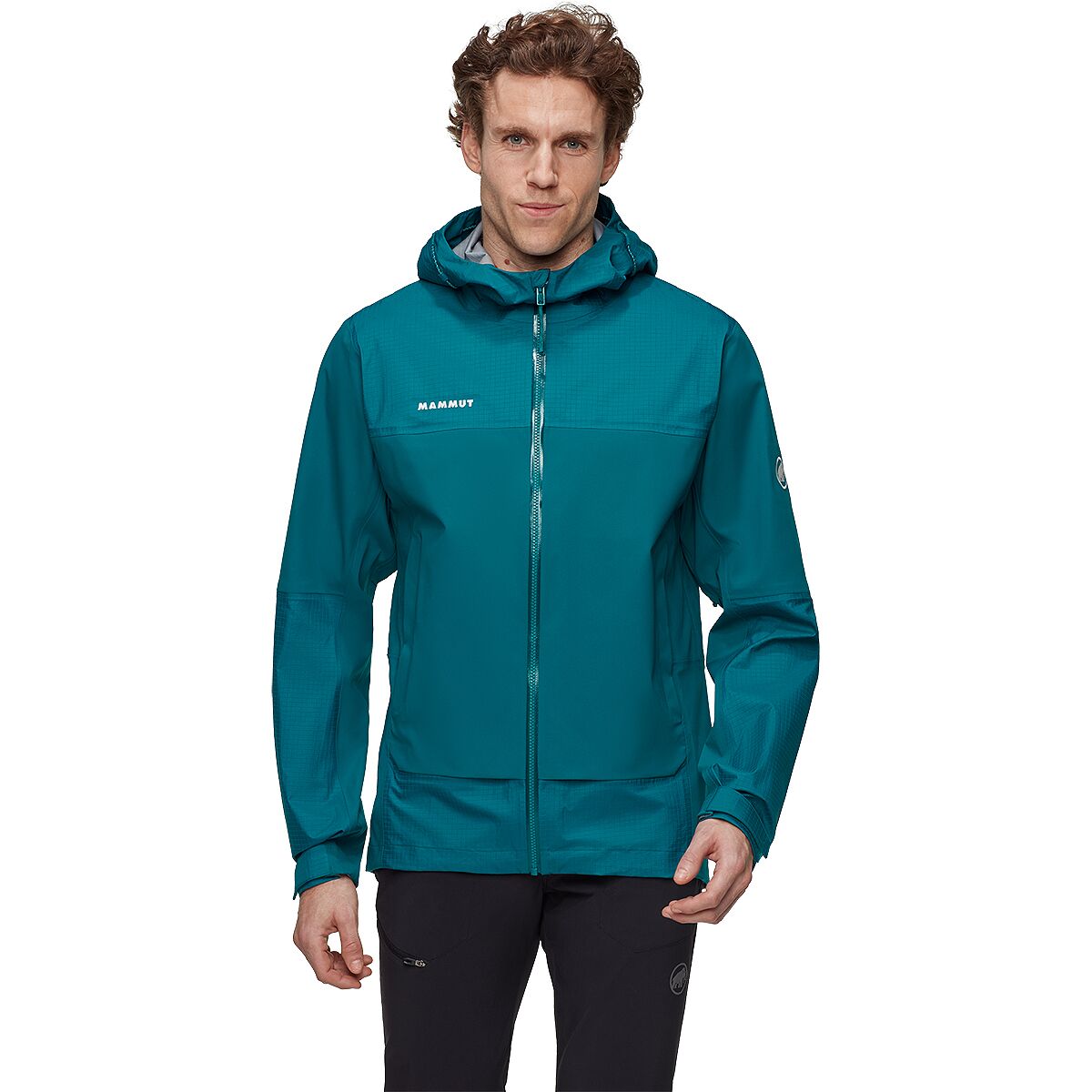 Image of Mammut Ducan Guide HS Hooded Jacket - Men's Deep Teal, XXL