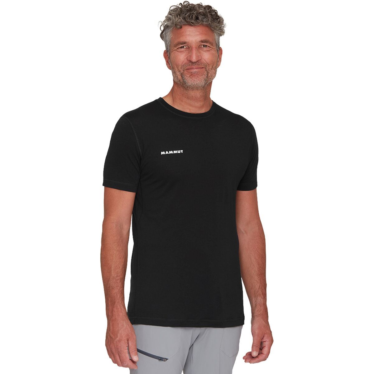 Image of Mammut Tree Wool FL T-Shirt - Men's Black, S