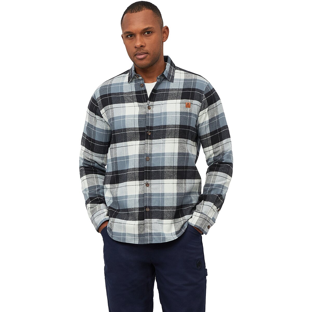 Image of Mammut Trovat Long-Sleeve Shirt - Men's Silver Sage/Strata, M