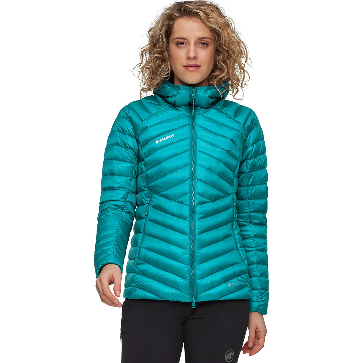 Image of Mammut Broad Peak IN Hooded Jacket - Women's Deep Teal/Black, XS
