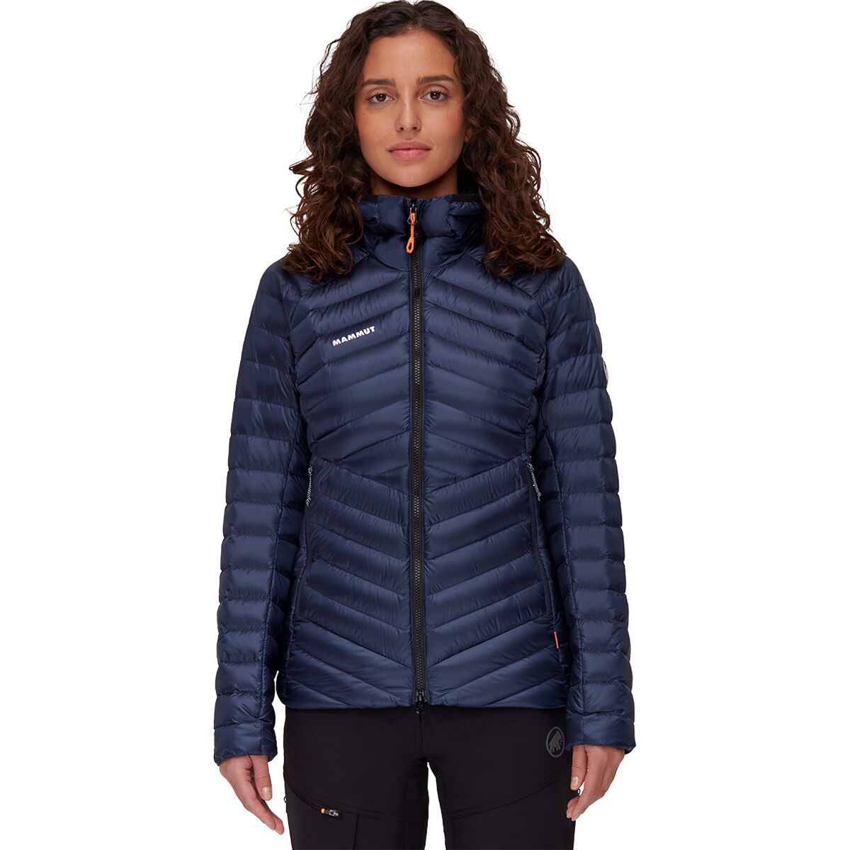 Image of Mammut Broad Peak IN Hooded Jacket - Women's Marine/Black, L