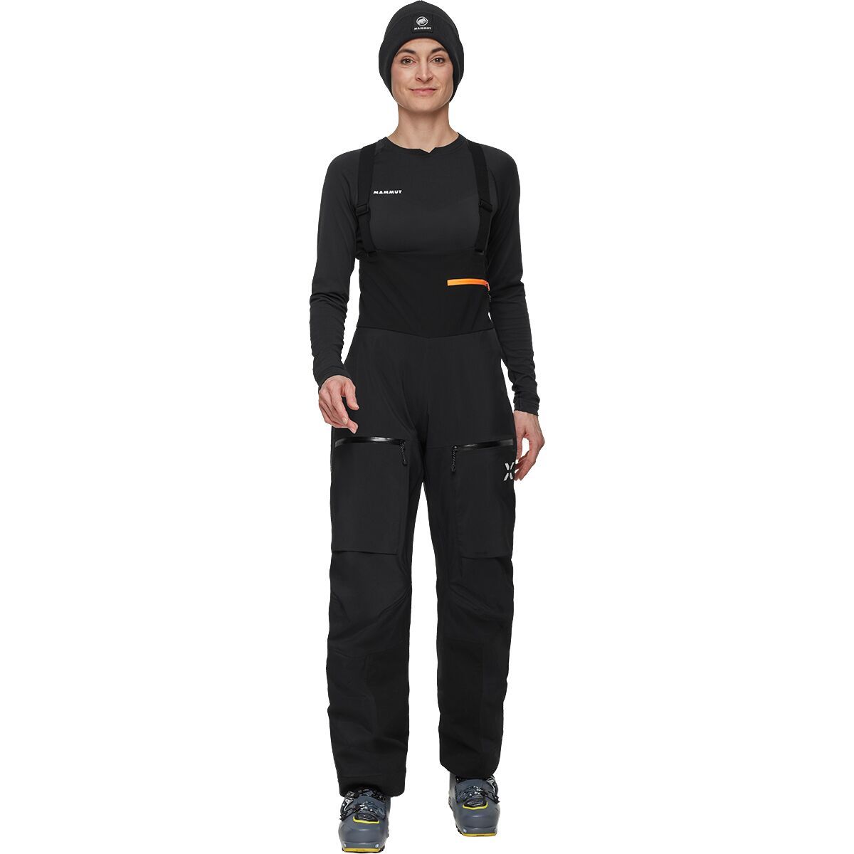 Image of Mammut Eiger Free Pro HS Bib Pant - Women's Black, 4/Reg