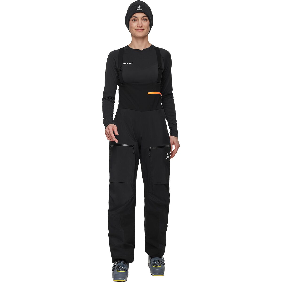 Image of Mammut Eiger Free Pro HS Bib Pant - Women's Black, 14/Reg