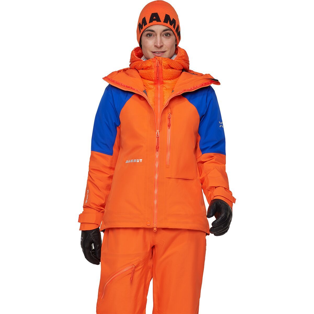 Image of Mammut Eiger Nordwand Advanced HS Hooded Jacket - Women's Eiger Orange/Eiger Blue, M