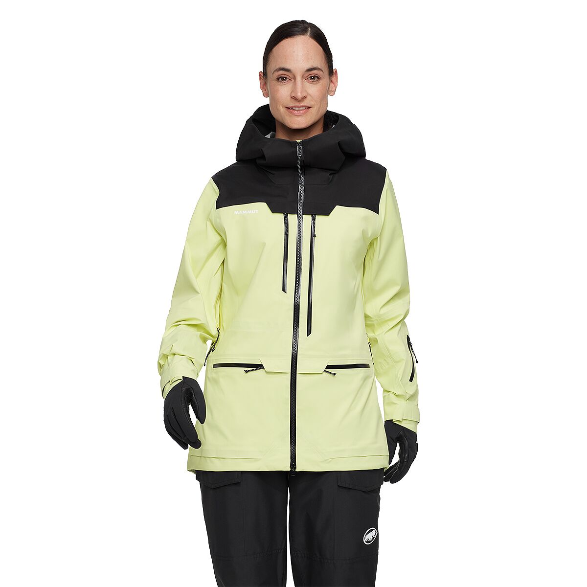 Image of Mammut Haldigrat HS Hooded Jacket - Women's Sulai/Black, XS