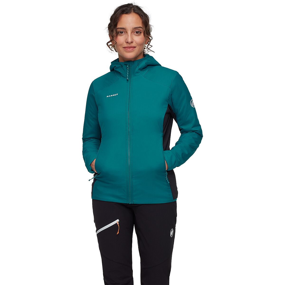 Image of Mammut Rime Air IN Hybrid Hooded Jacket - Women's Deep Teal, XS