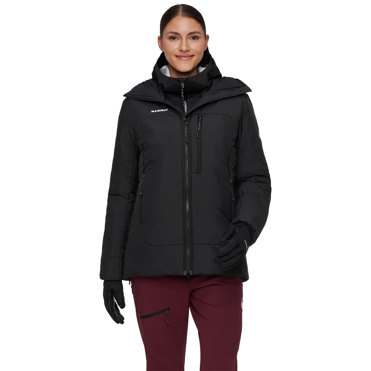 Image of Mammut Rime Pro Belay IN Hooded Jacket - Women's Black, XL