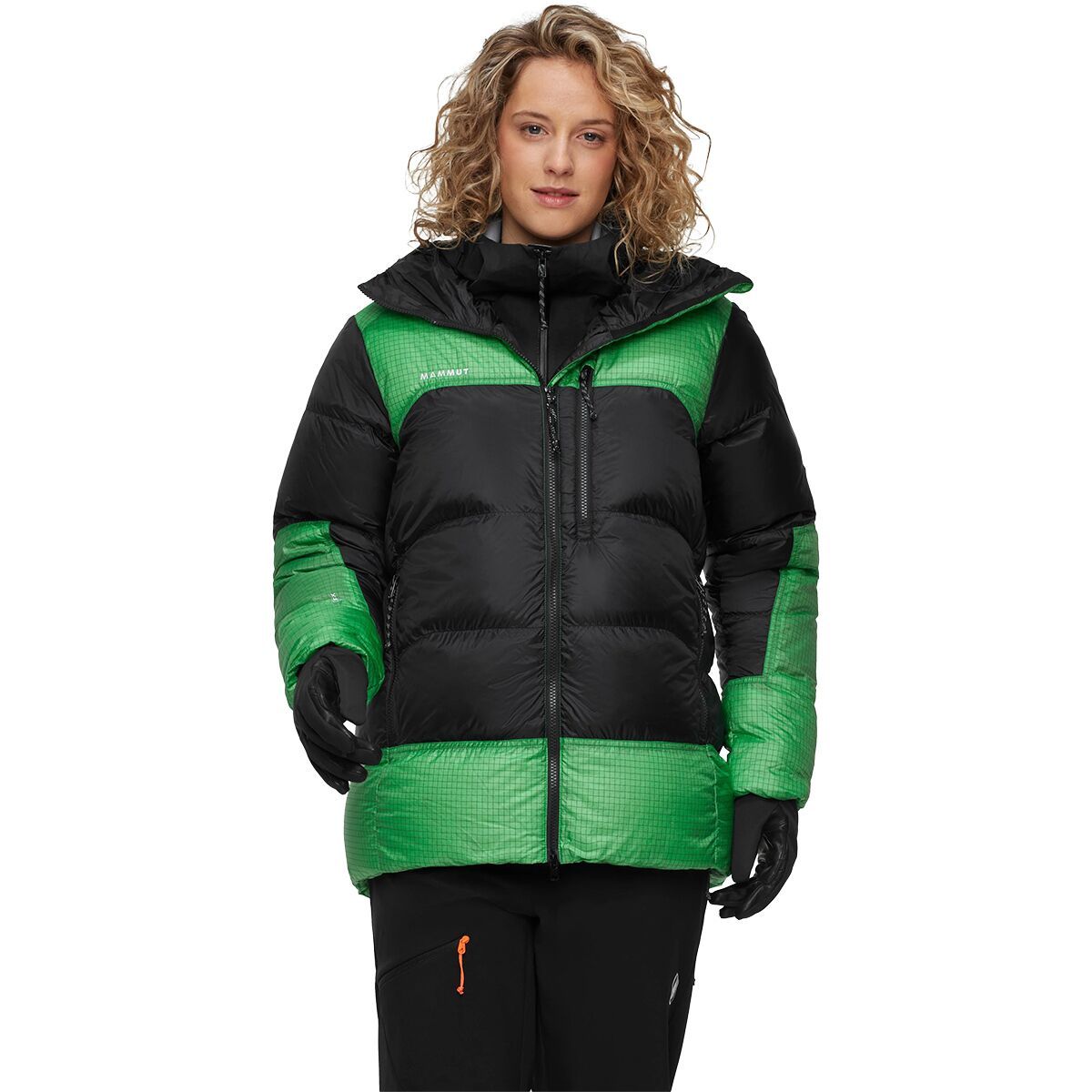 Image of Mammut Taiss Pro Belay IN Hooded Jacket - Women's Black/Pinea, XL