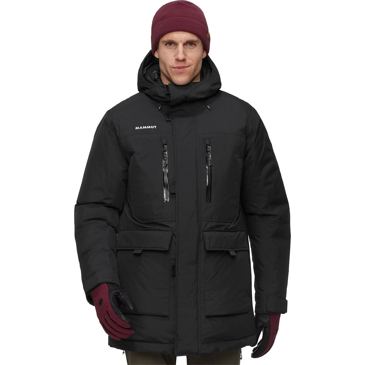 Image of Mammut Arctic IN Hooded Parka - Men's Black, S
