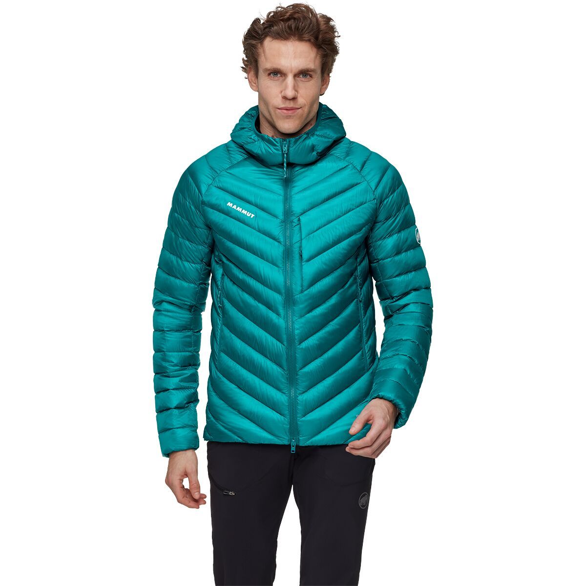Image of Mammut Broad Peak IN Hooded Jacket - Men's Deep Teal/Black, XXL