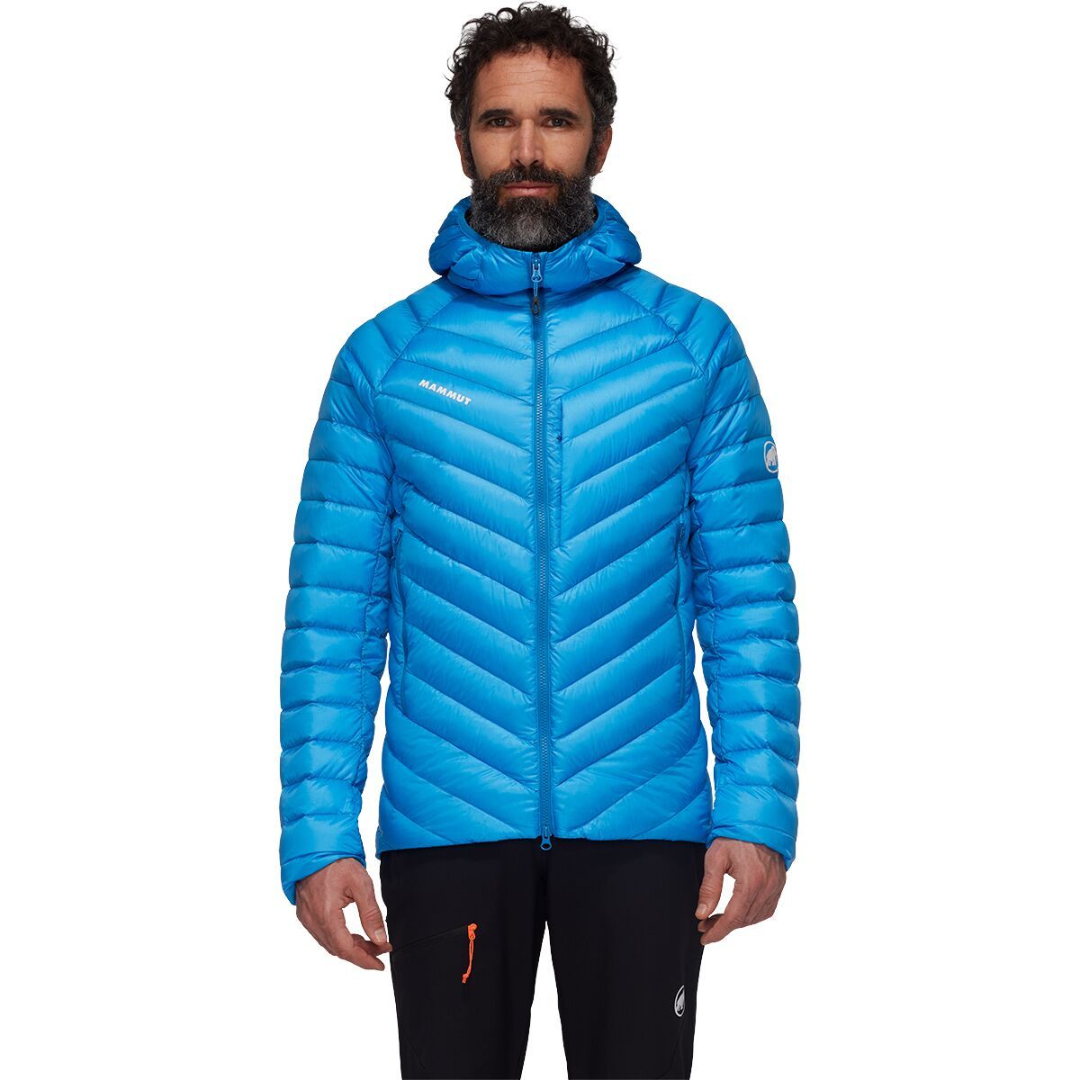 Image of Mammut Broad Peak IN Hooded Jacket - Men's Glacier Blue/Black, M