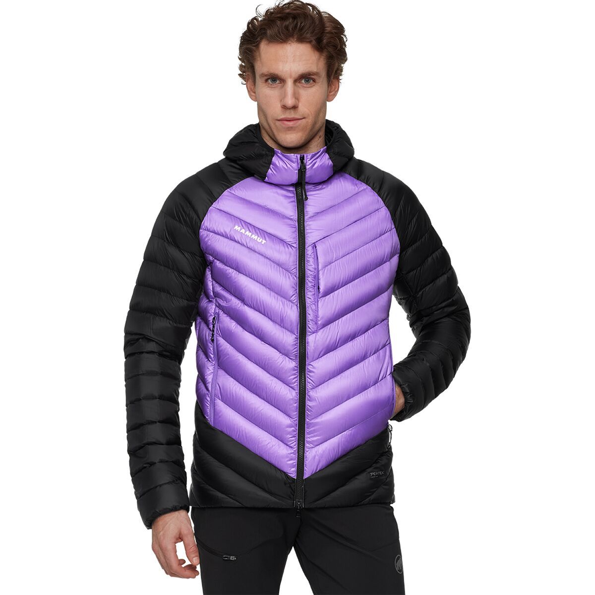 Image of Mammut Broad Peak IN Hooded Jacket - Men's Lavandin/Black, XL
