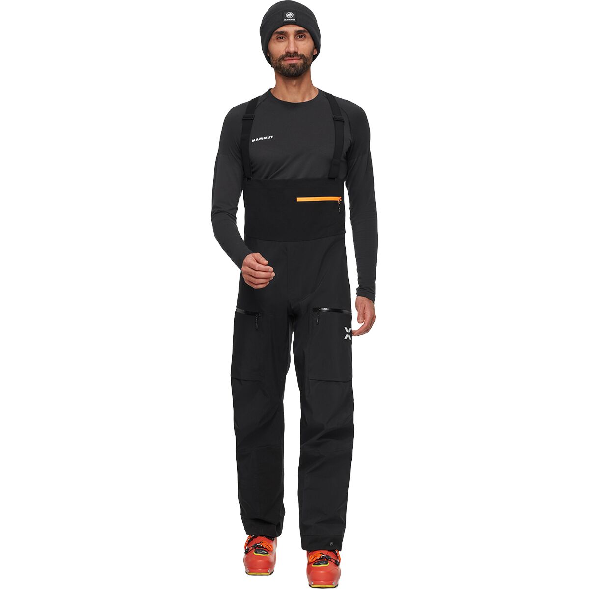Image of Mammut Eiger Free Pro HS Bib Pant - Men's Black, 40/Reg