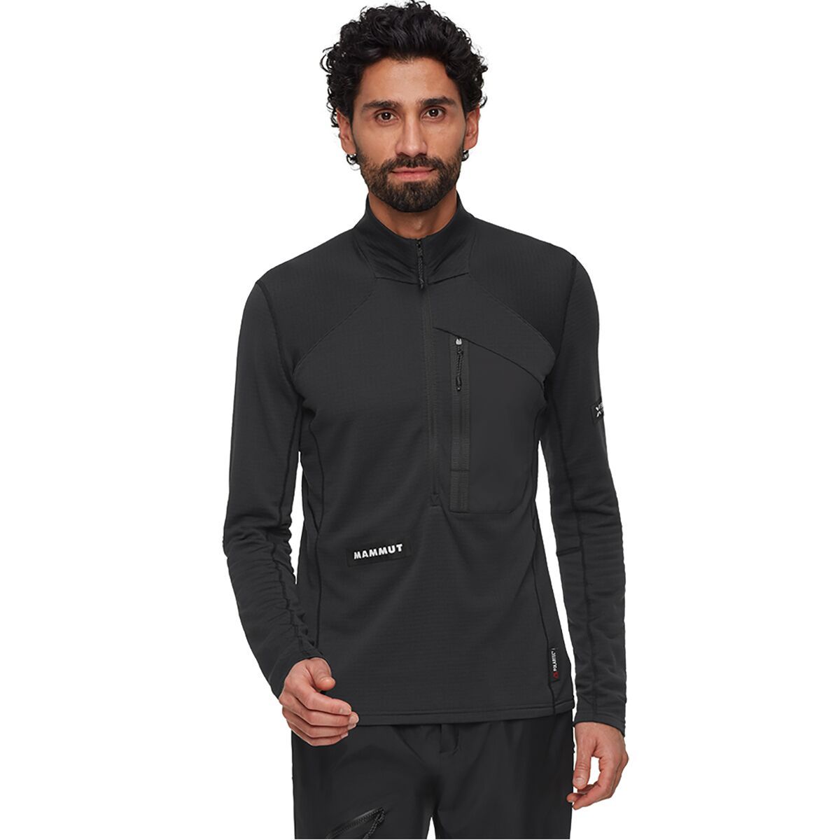 Image of Mammut Eiger Nordwand Advanced FL 1/2-Zip Pullover - Men's Black, S