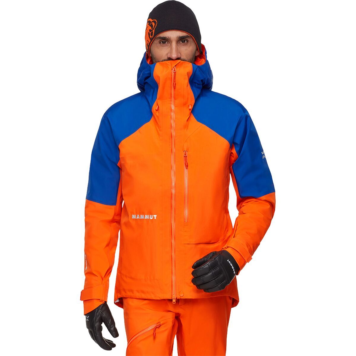 Image of Mammut Eiger Nordwand Advanced HS Hooded Jacket - Men's Eiger Orange/Eiger Blue, M