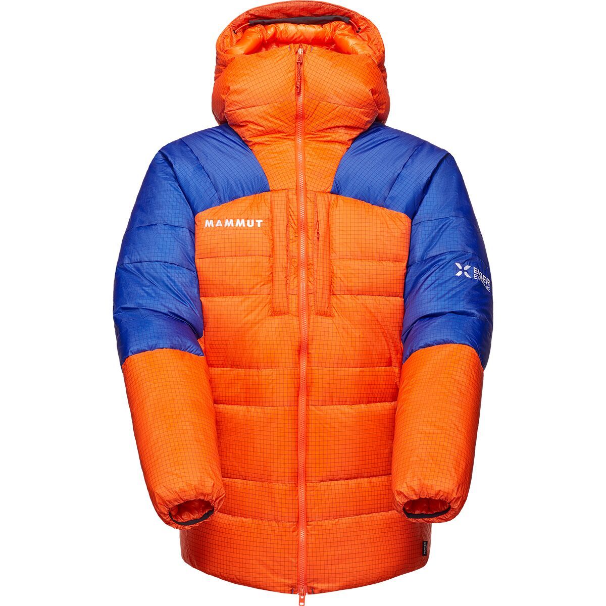 Image of Mammut Eiger Nordwand Pro Down IN Hooded Parka - Men's Eiger Orange/Eiger Blue, M