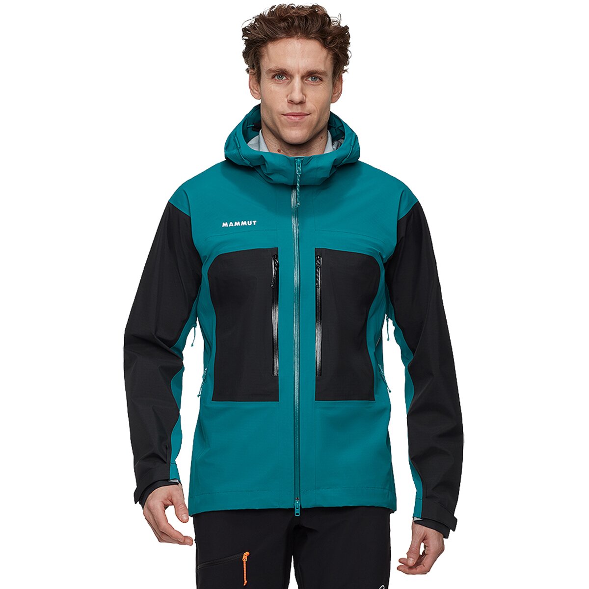 Image of Mammut Taiss HS Hooded Jacket - Men's Deep Teal/Black, M