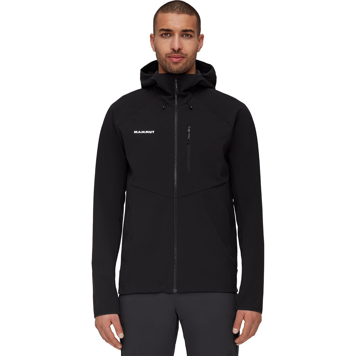 Image of Mammut Ultimate Comfort SO Hooded Jacket - Men's Black, XXL