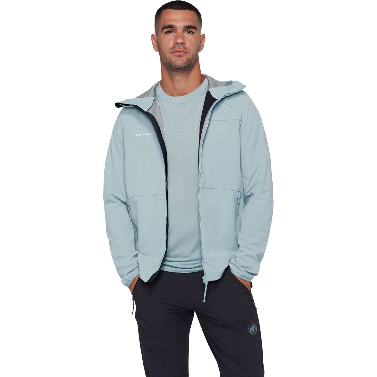 Image of Mammut Ultimate Comfort SO Hooded Jacket - Men's Nebla, XL