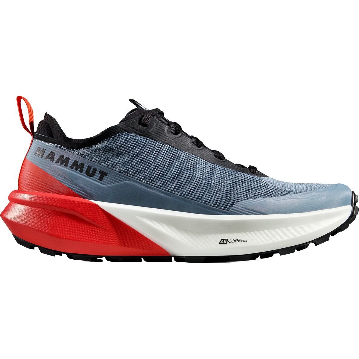 Image of Mammut Aenergy Trail All Mountain Low Running Shoe - Men's Nebla/Mammut Red, US 12.0/UK 11.0