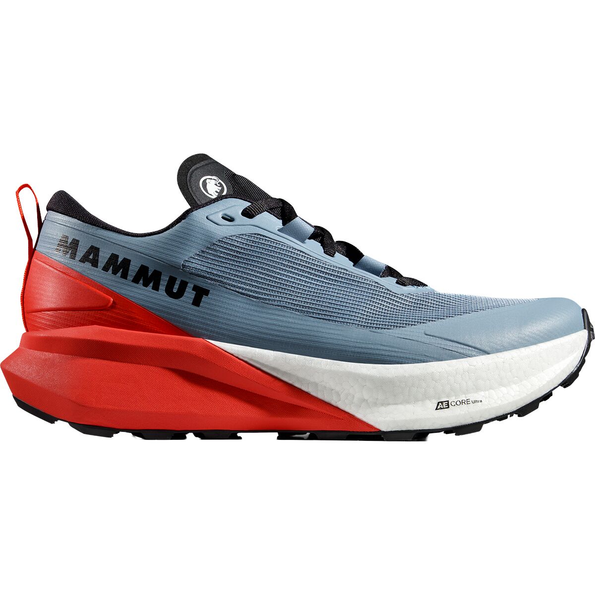 Image of Mammut Aenergy Trail Endurance Ultra Low Running Shoe - Men's Nebla/Mammut Red, US 10.0/UK 9.0