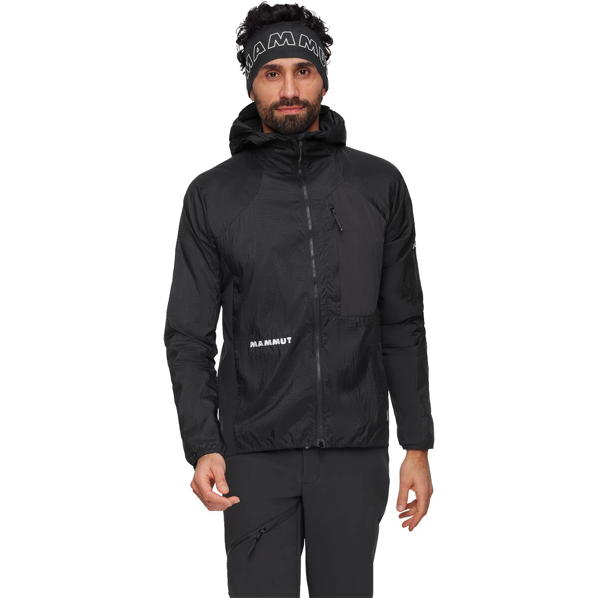 Image of Mammut Aenergy WB Hooded Jacket - Men's Black, M