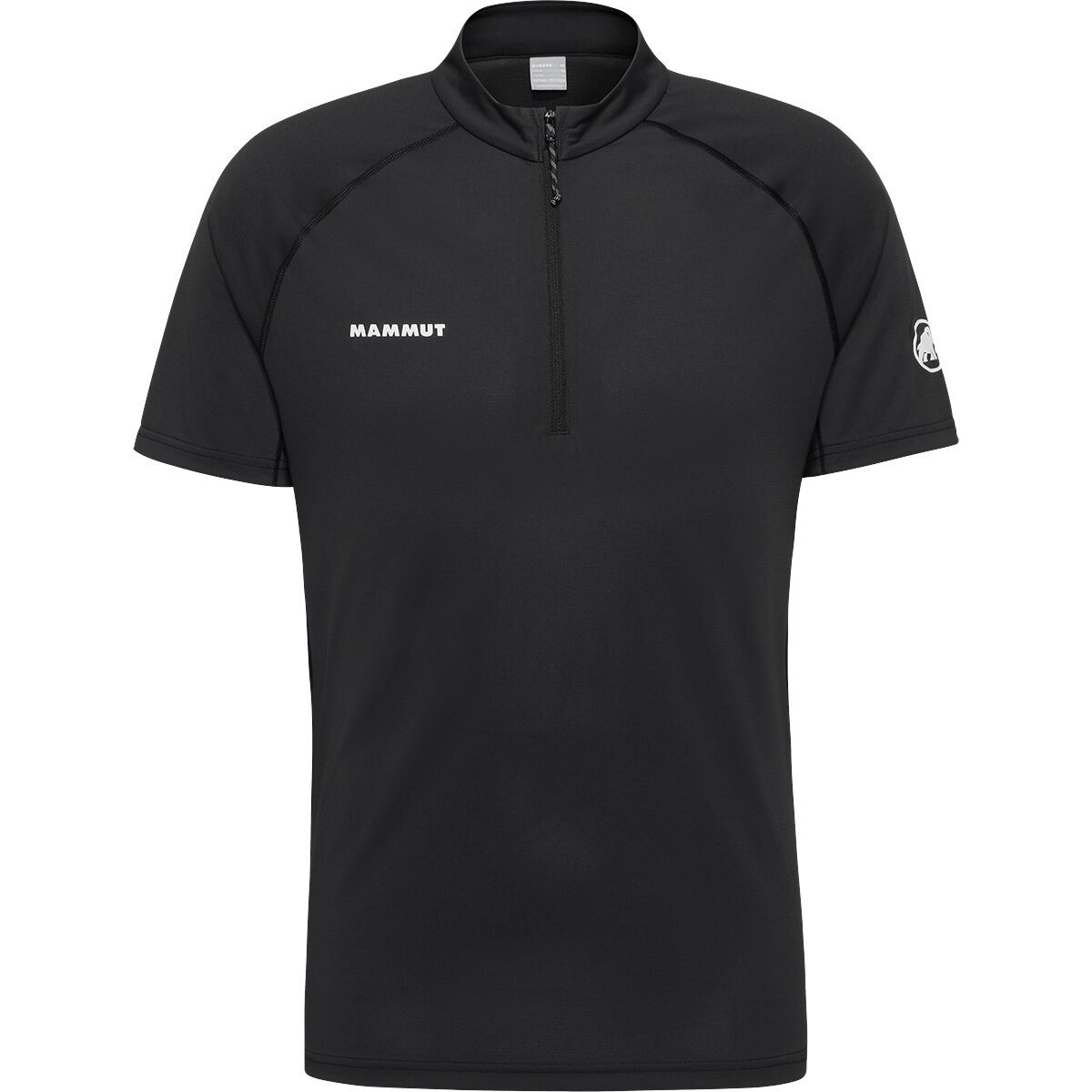 Image of Mammut Ducan FL 1/2-Zip T-Shirt - Men's Black, L