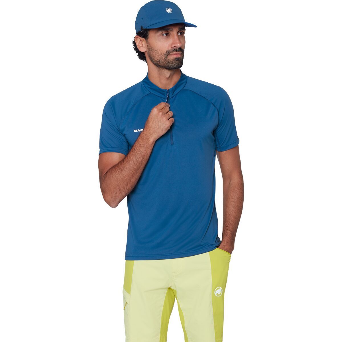 Image of Mammut Ducan FL 1/2-Zip T-Shirt - Men's Tschiel, XL