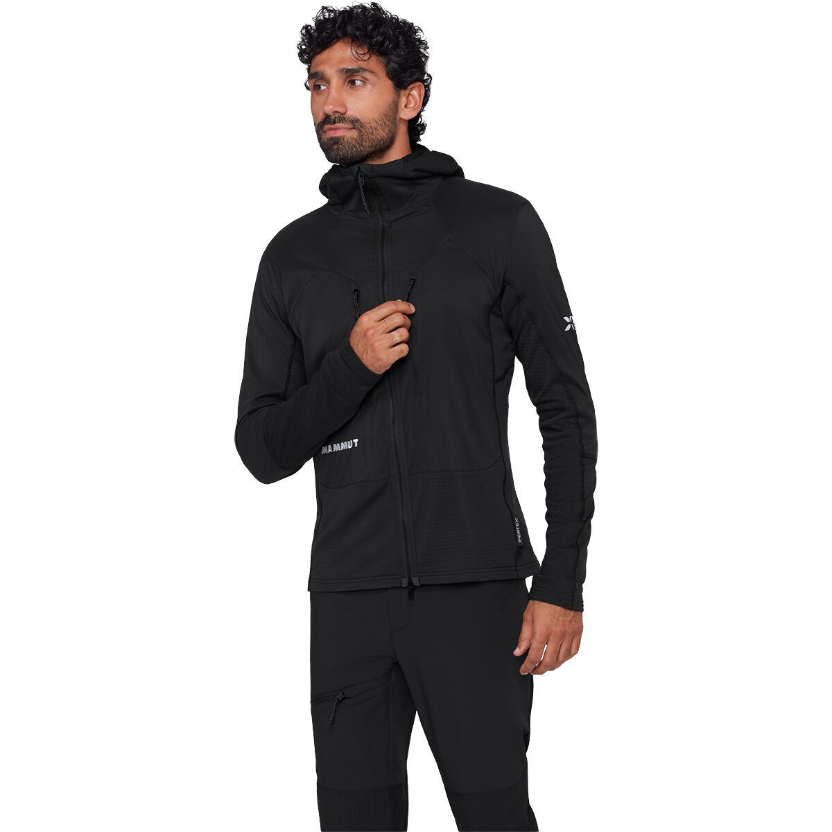 Image of Mammut Eiger Nordwand IN Flex Air Hybrid Hooded Jacket - Men's Black, M