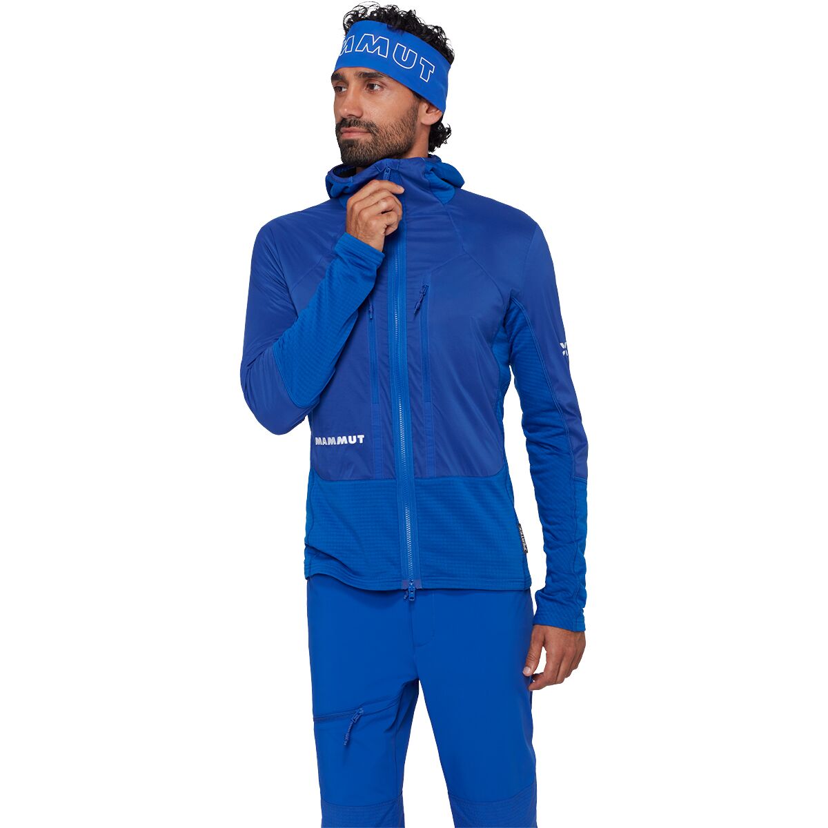 Image of Mammut Eiger Nordwand IN Flex Air Hybrid Hooded Jacket - Men's Eiger Blue, M
