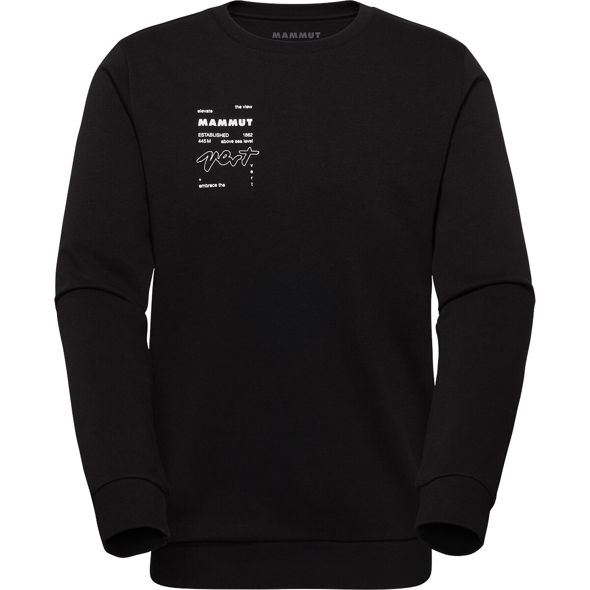 Image of Mammut Mammut Core ML Vert Crew Neck Sweatshirt - Men's Black, L