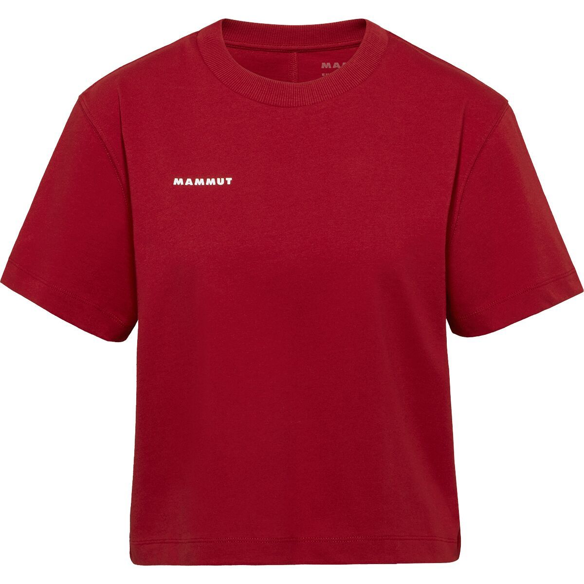 Image of Mammut Base Cropped Mini Logo T-Shirt - Women's Dark Mammut Red, S