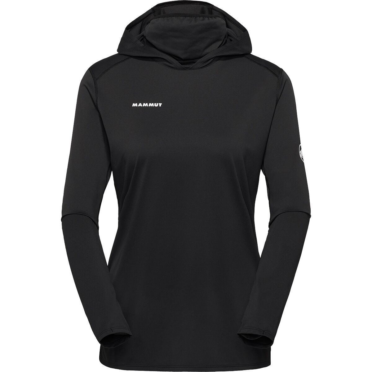 Image of Mammut Selun FL Sun Hooded Top - Women's Black, S