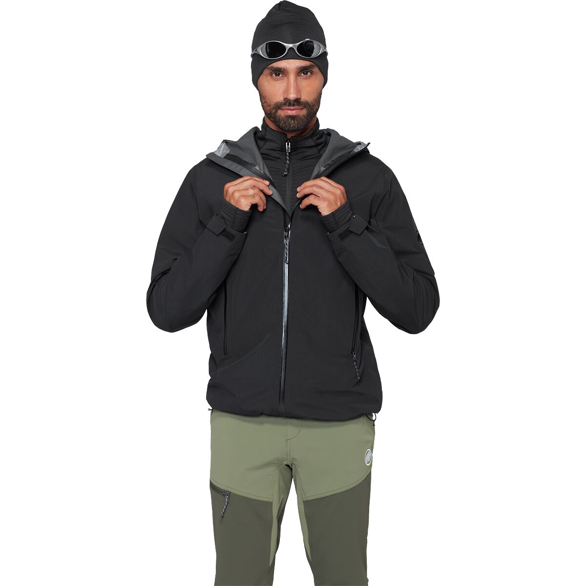 Image of Mammut Crag HS Hooded Jacket - Men's Black, L