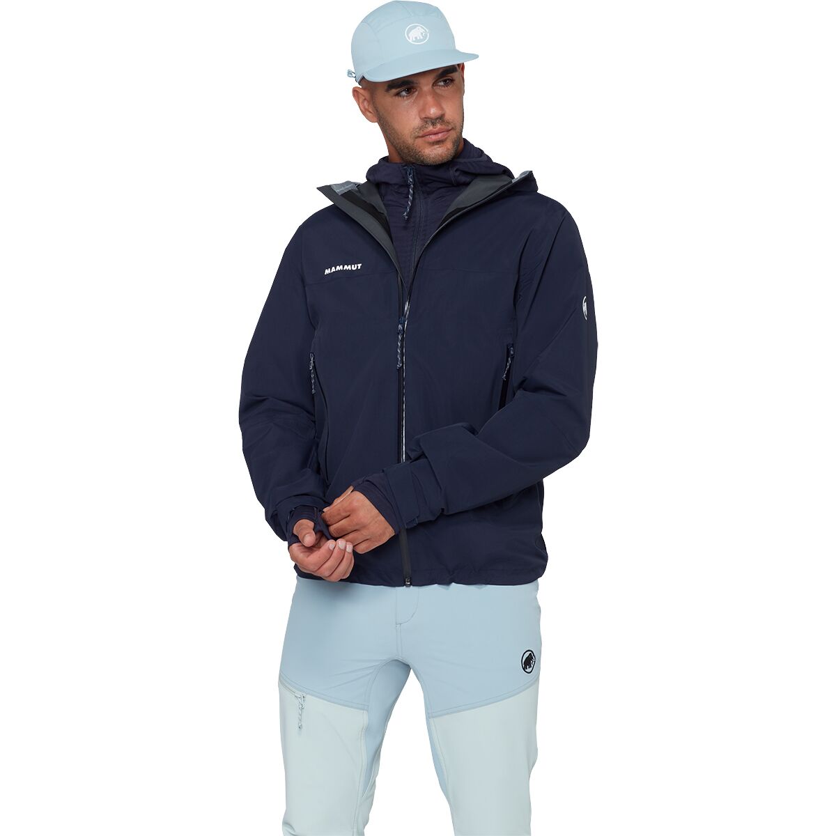 Image of Mammut Crag HS Hooded Jacket - Men's Marine, S