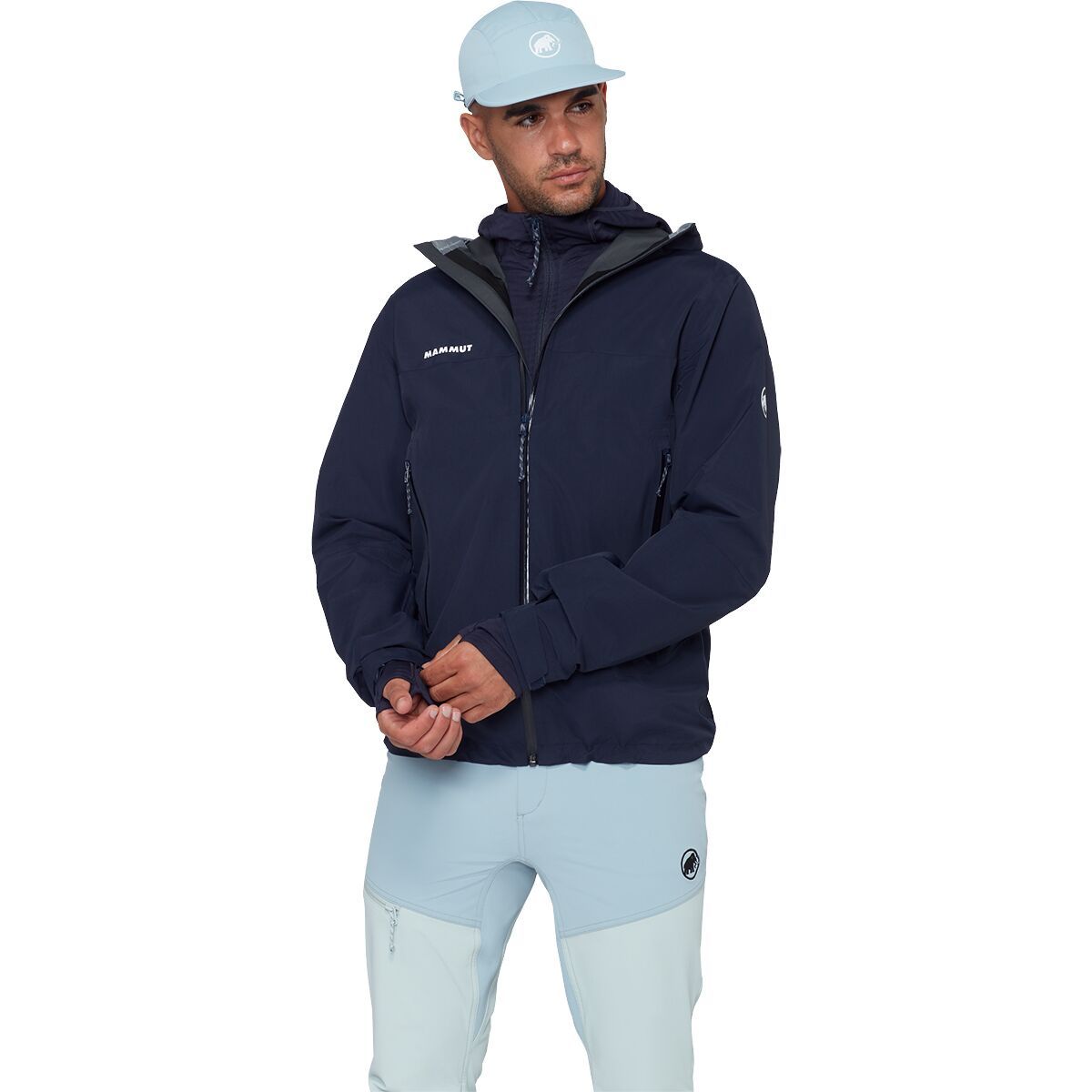 Image of Mammut Crag HS Hooded Jacket - Men's Marine, S