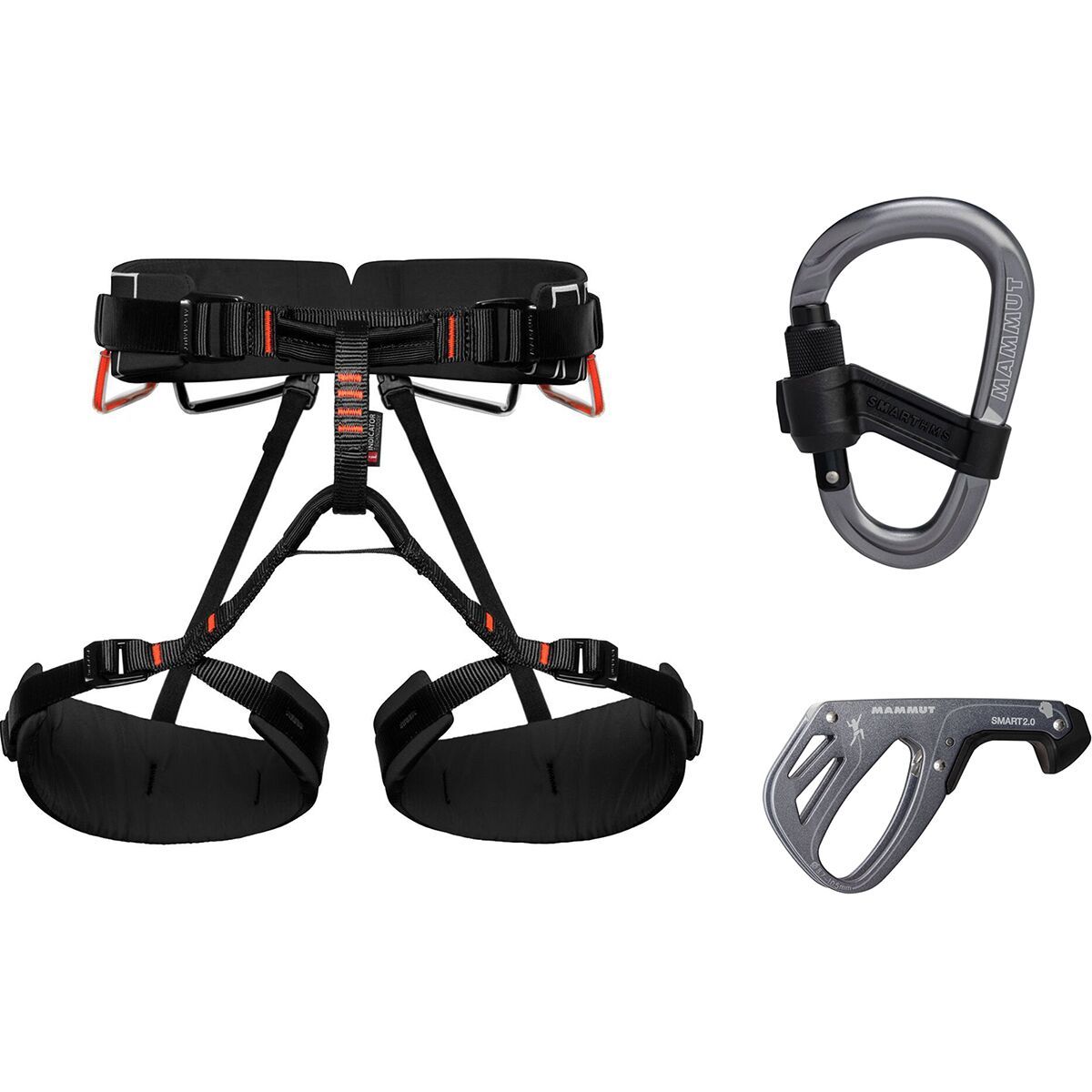 Image of Mammut 4 Slide Harness Package Black, Grey, Grey, XS-M, One Size, One Size