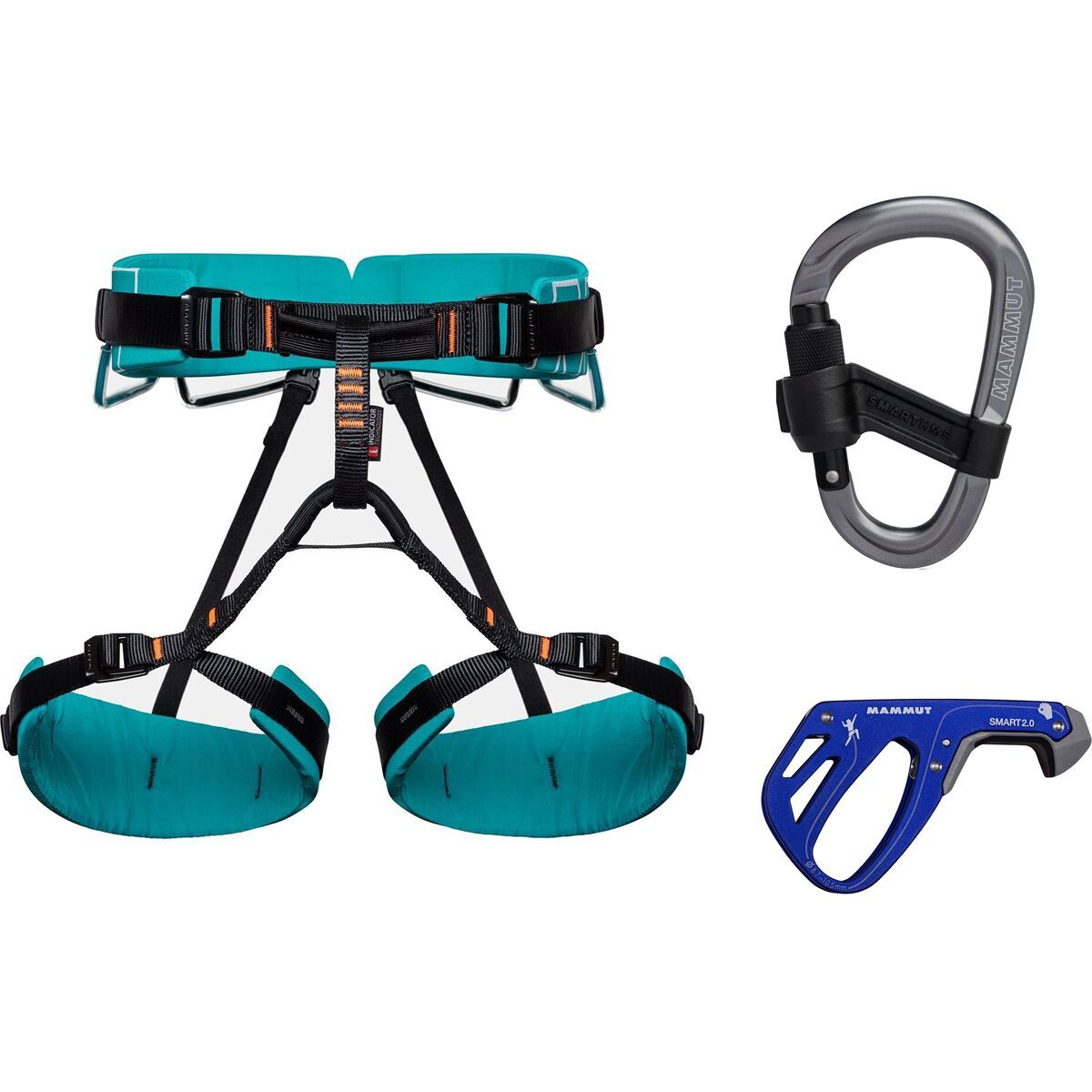Image of Mammut 4 Slide Harness Package Dark Ceramic, Dark Ultramarine, Grey, M-XL, One Size, One Size