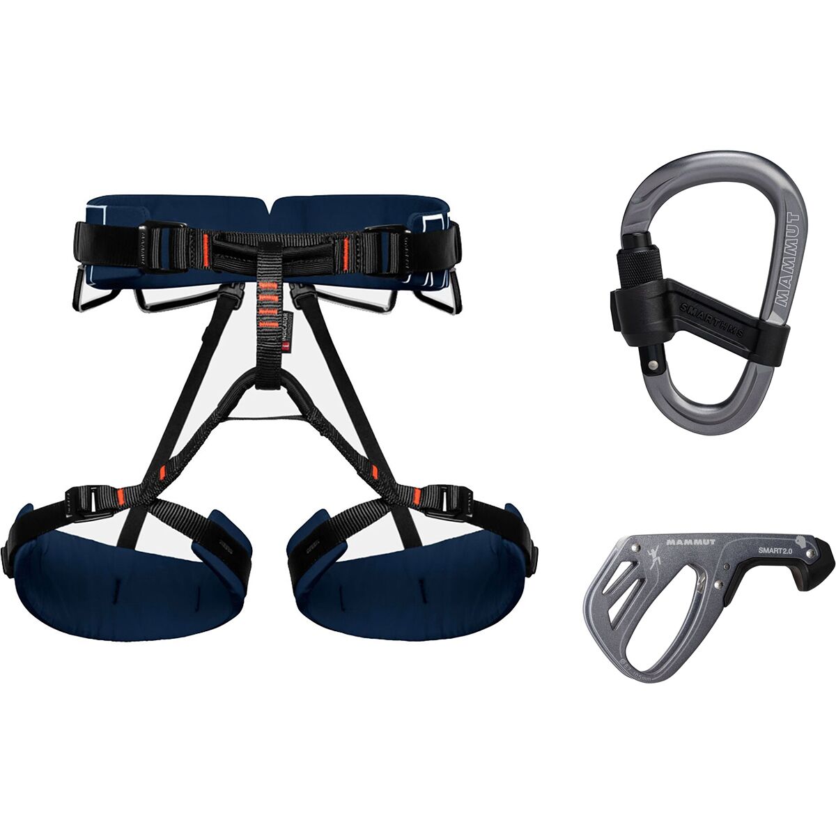 Image of Mammut 4 Slide Harness Package Marine, Grey, Grey, XS-M, One Size, One Size
