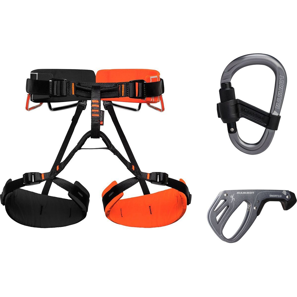 Image of Mammut 4 Slide Harness Package Vibrant Orange Black, Grey, Grey, M-XL, One Size, One Size