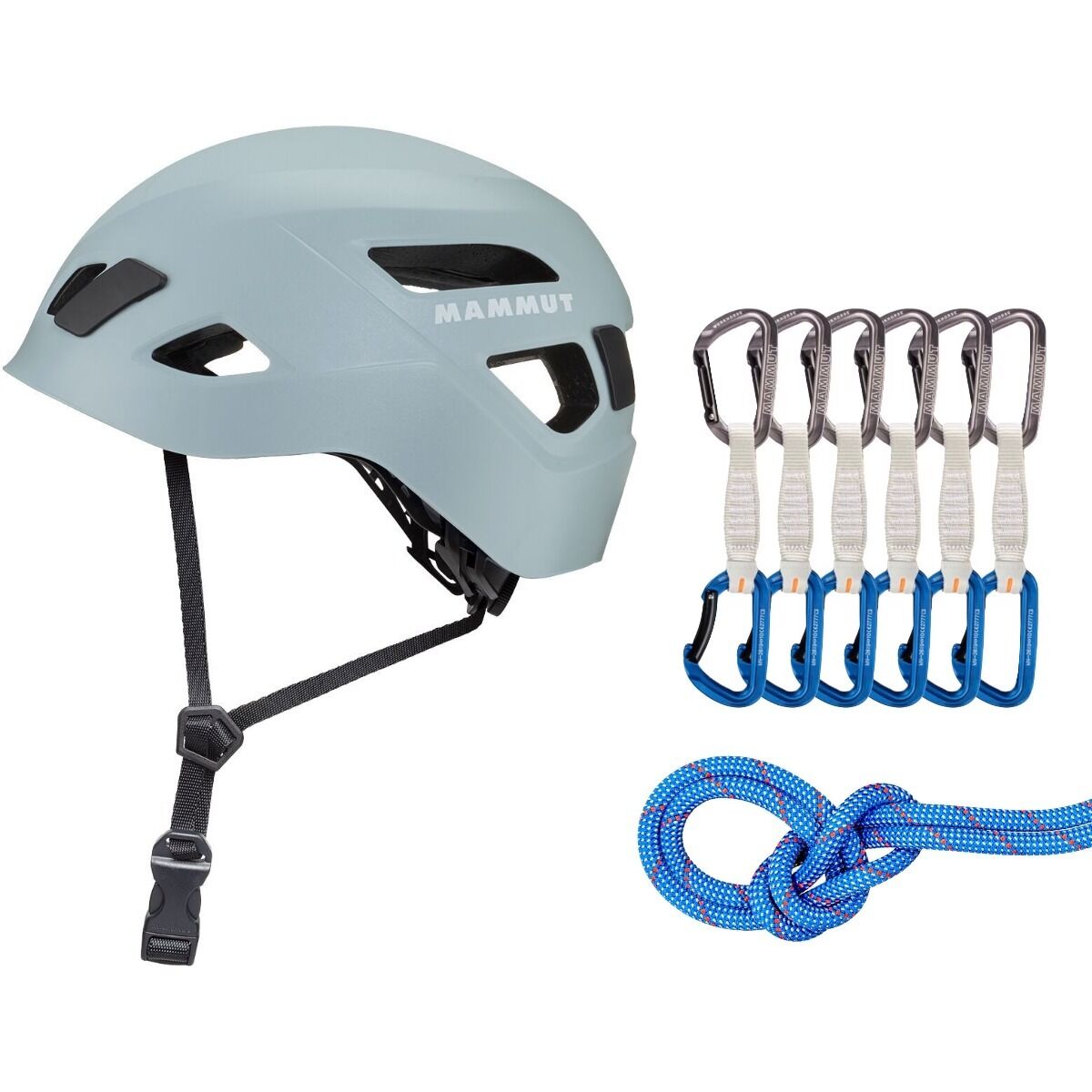 Image of Mammut Sport Climbing Starter Package Blue/White, Grey/Blue, Nebla, 60m, 12cm, One Size