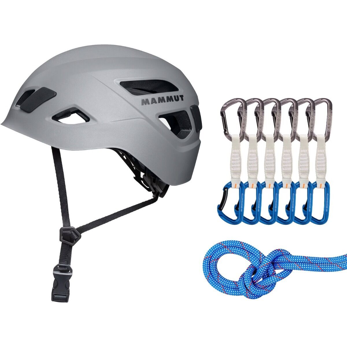 Image of Mammut Sport Climbing Starter Package Blue/White, Grey/Blue, Titanium, 60m, 12cm, One Size