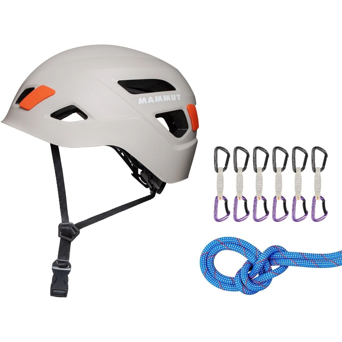 Image of Mammut Sport Climbing Starter Package Blue/White, Straight Gate, 60m, 12cm, One Size