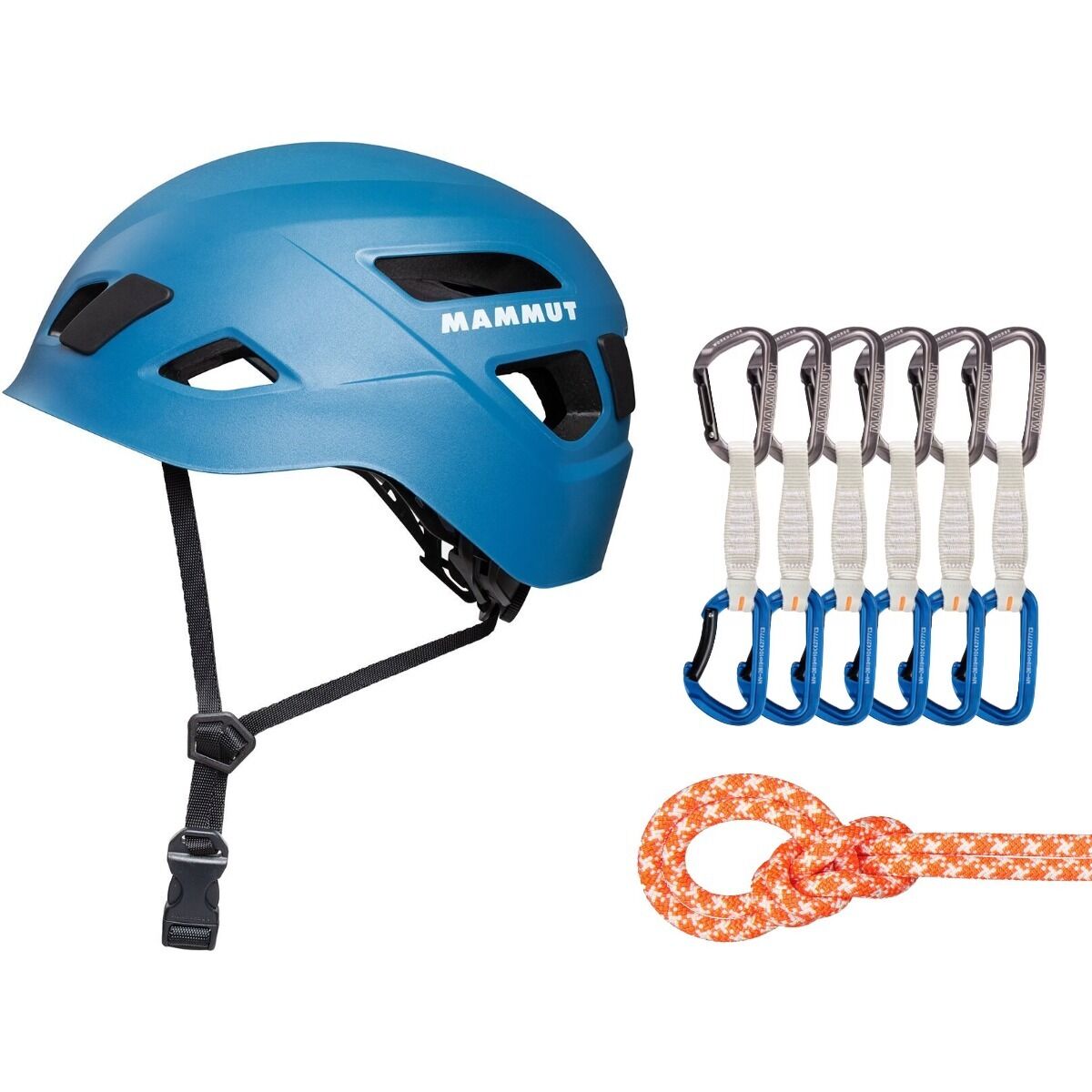 Image of Mammut Sport Climbing Starter Package Vibrant Orange/White, Grey/Blue, Blue, 80m, 12cm, One Size