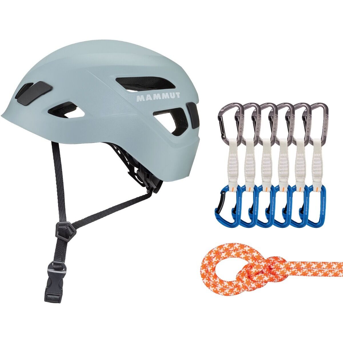 Image of Mammut Sport Climbing Starter Package Vibrant Orange/White, Grey/Blue, Nebla, 60m, 12cm, One Size