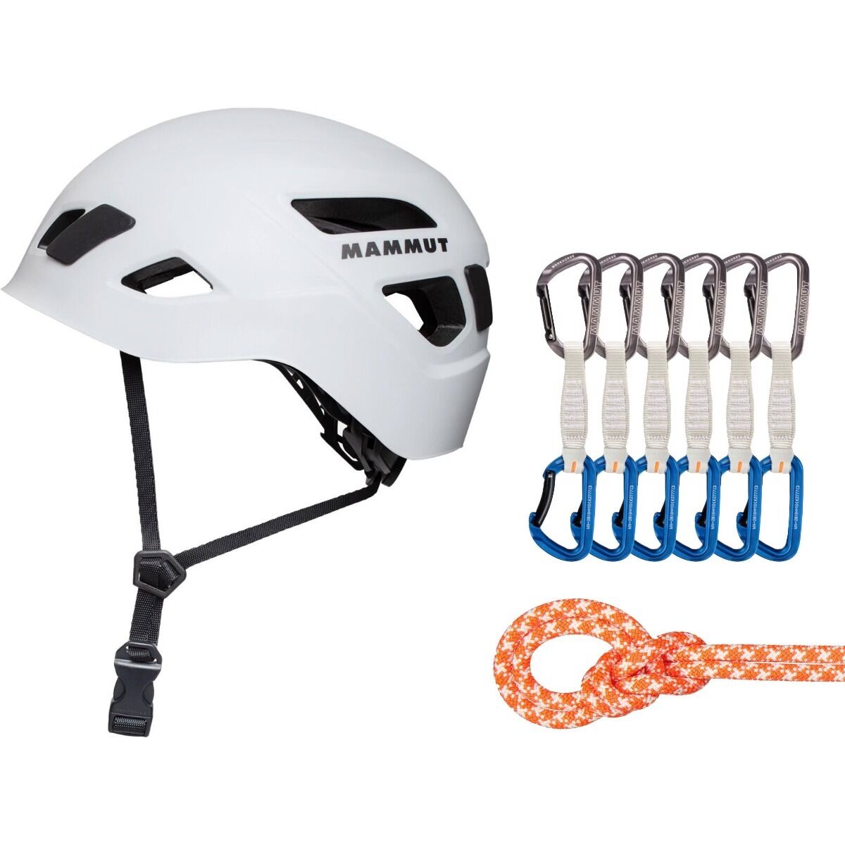Image of Mammut Sport Climbing Starter Package Vibrant Orange/White, Grey/Blue, White, 60m, 12cm, One Size